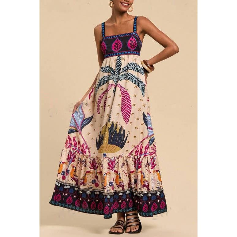 Summer Bohemia Print Dress
