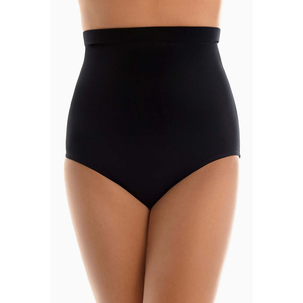 Solid High Waisted Brief Bottoms