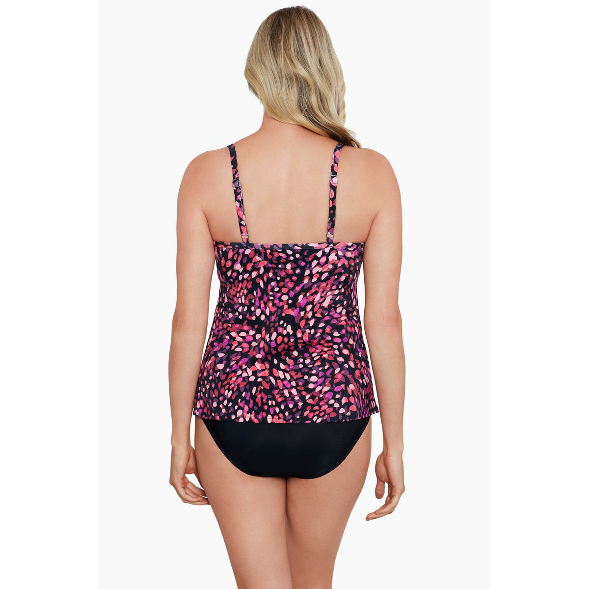 Abstract Dot Knotted Flyaway Tankini