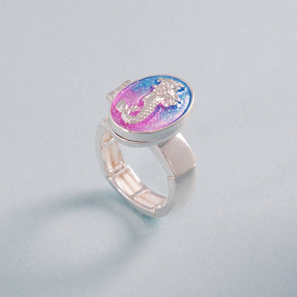 Mermaid Locket Stretch Ring