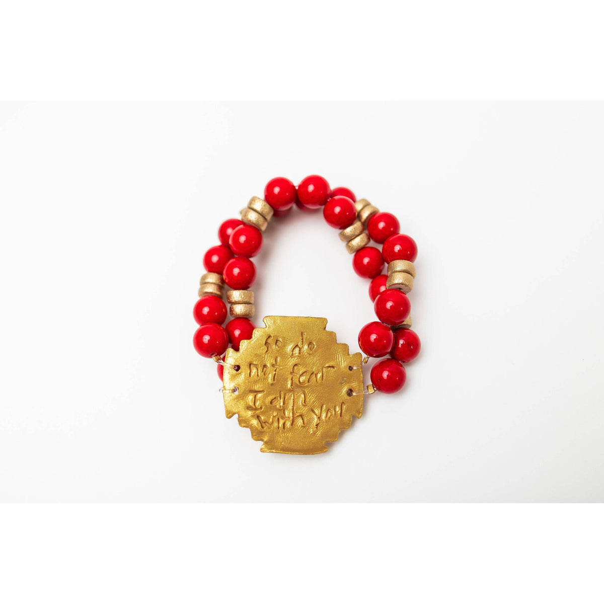 Red Jade with Jerusalem Bracelet