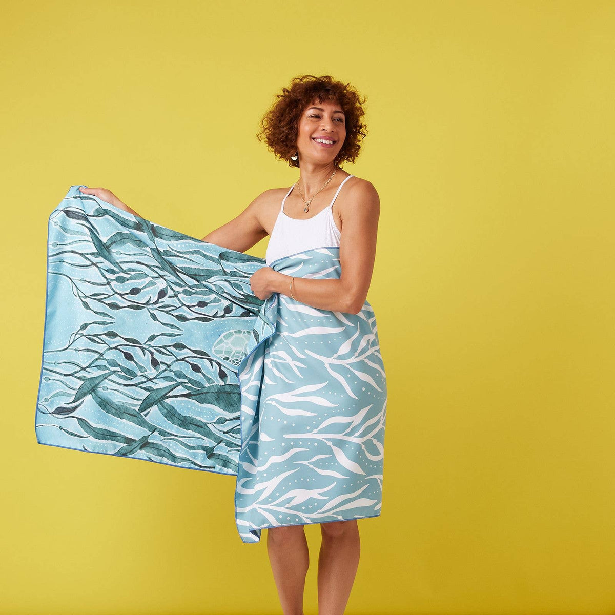 Marine Turtle Reversible Beach Towel