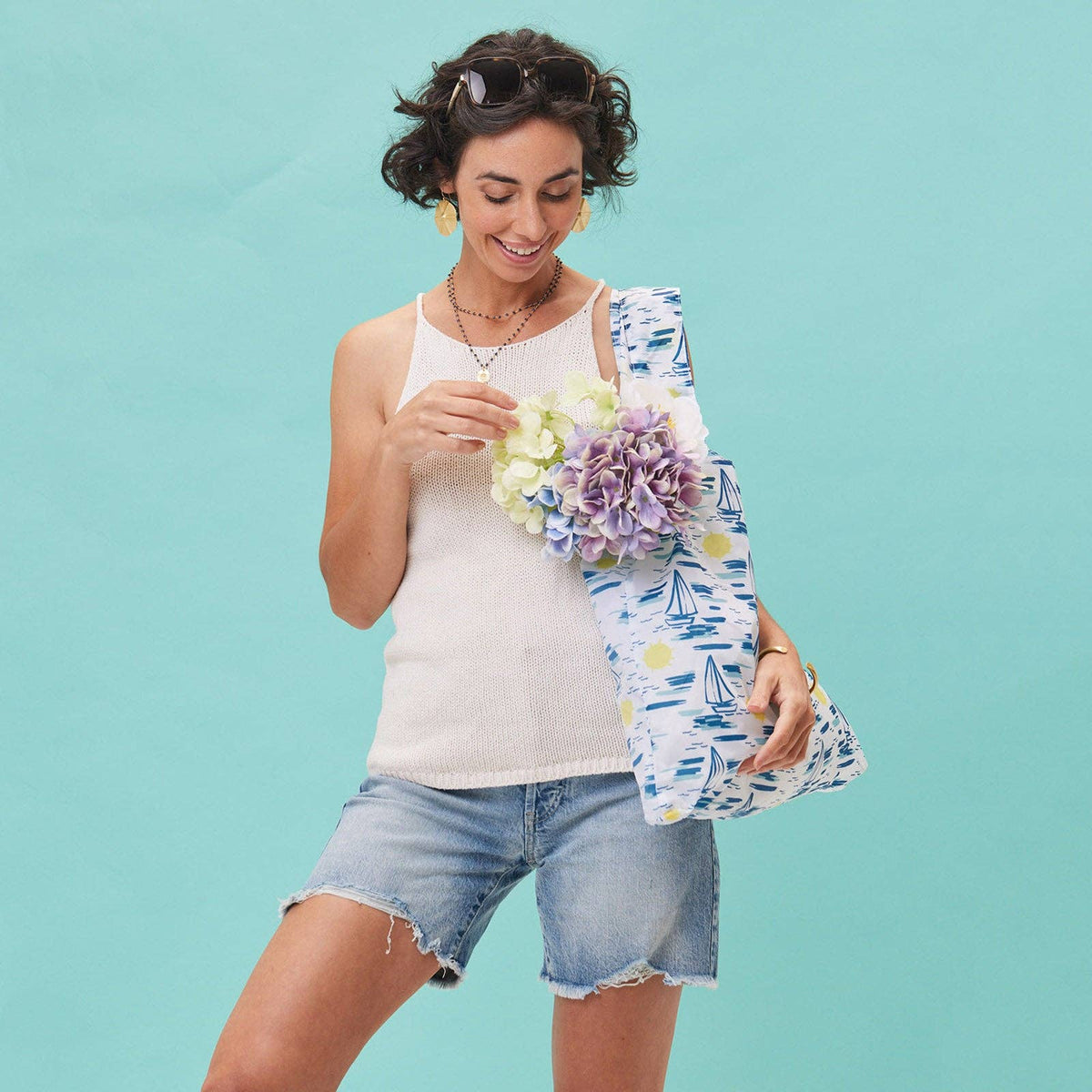 Sails blu Bag Reusable Shopper Tote