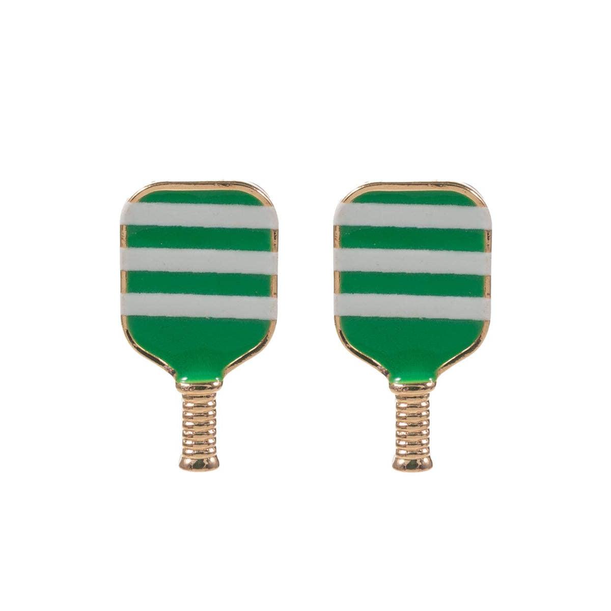 Pickleball Pattern Post Earrings