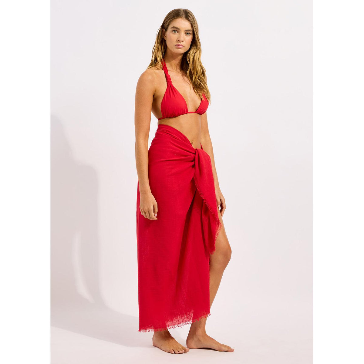 Beach Essential Textured Cotton Beach Wrap