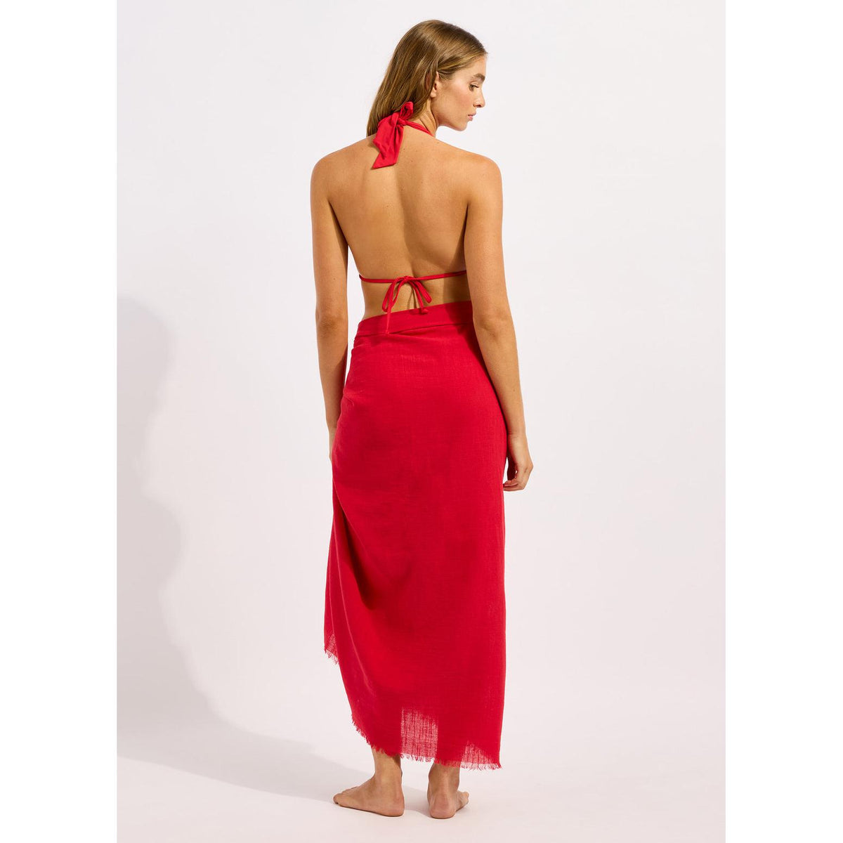 Beach Essential Textured Cotton Beach Wrap