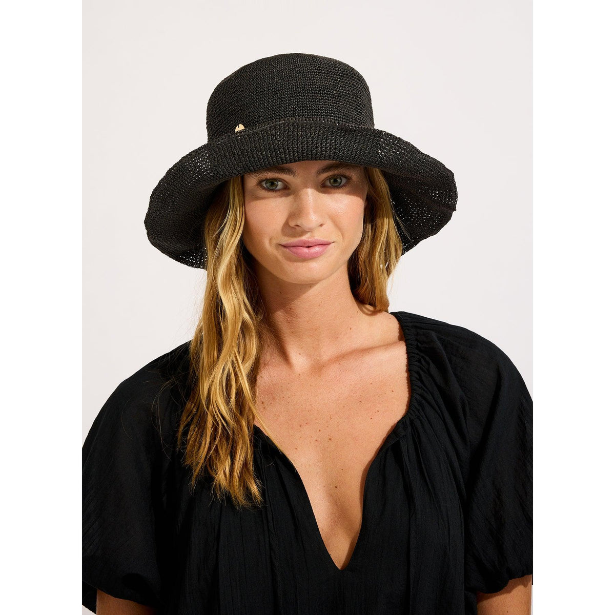 Shady Lady Packable Raffia Bucket Hat