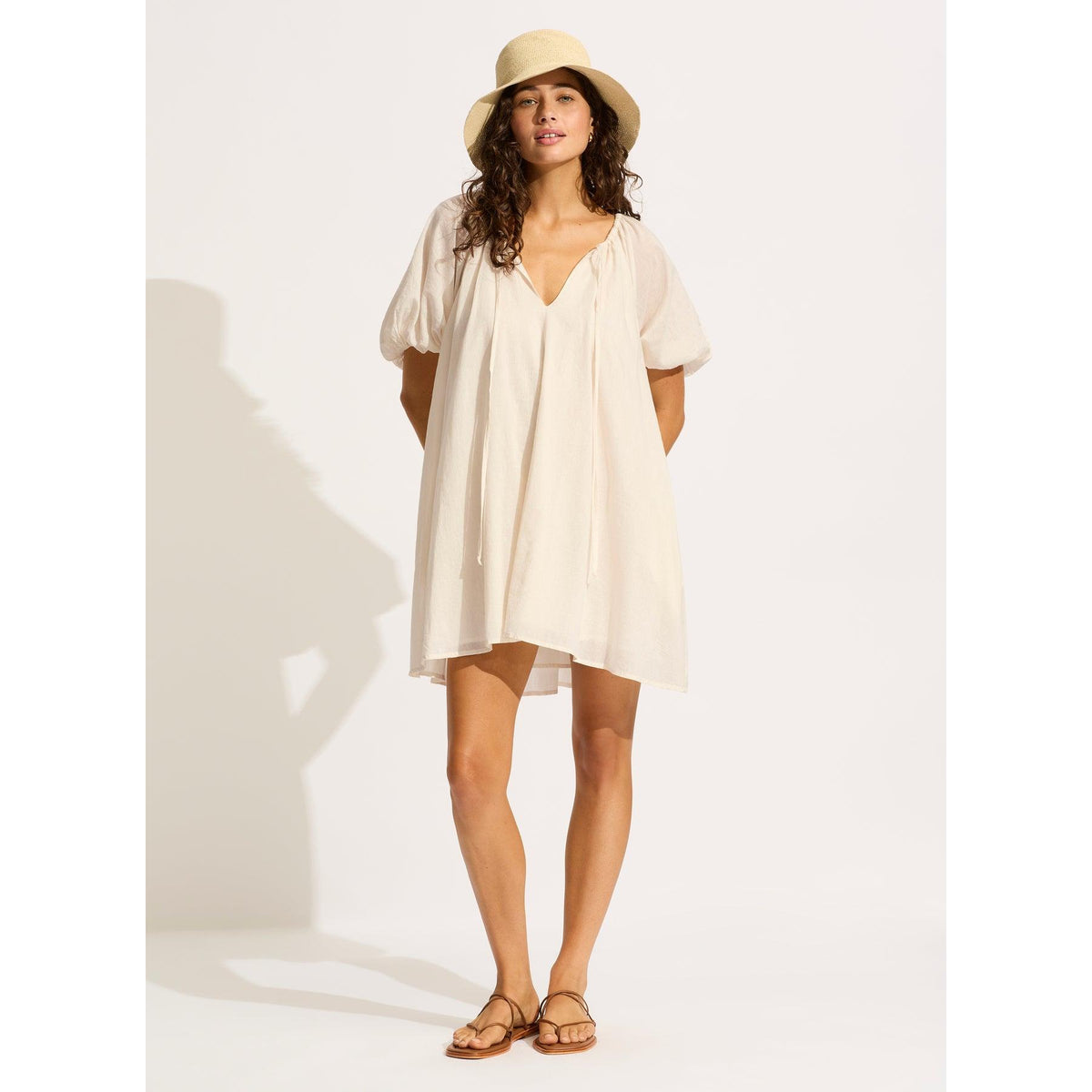 Shady Lady Packable Raffia Bucket Hat