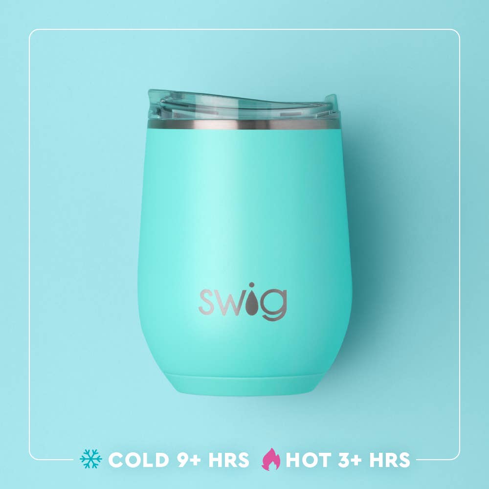 Sea Swirl Stemless Wine Cup (12oz)