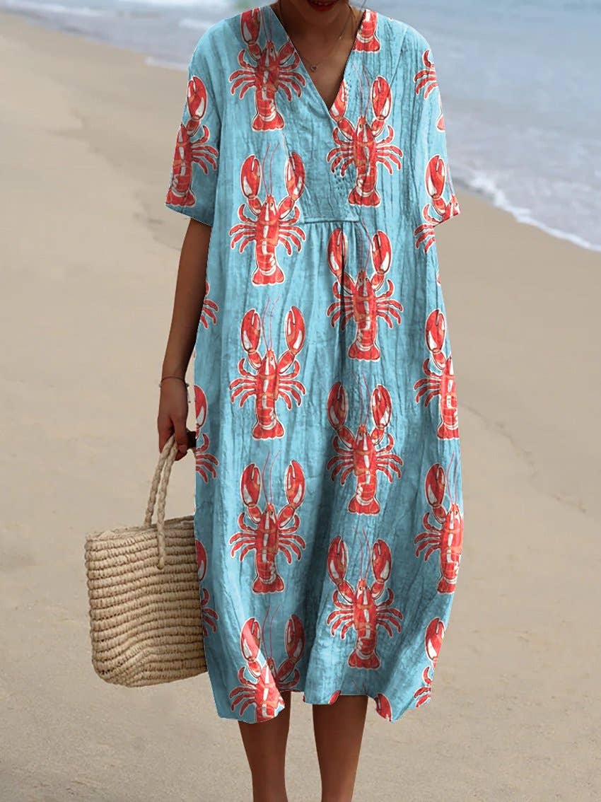 Lobster Print Dress