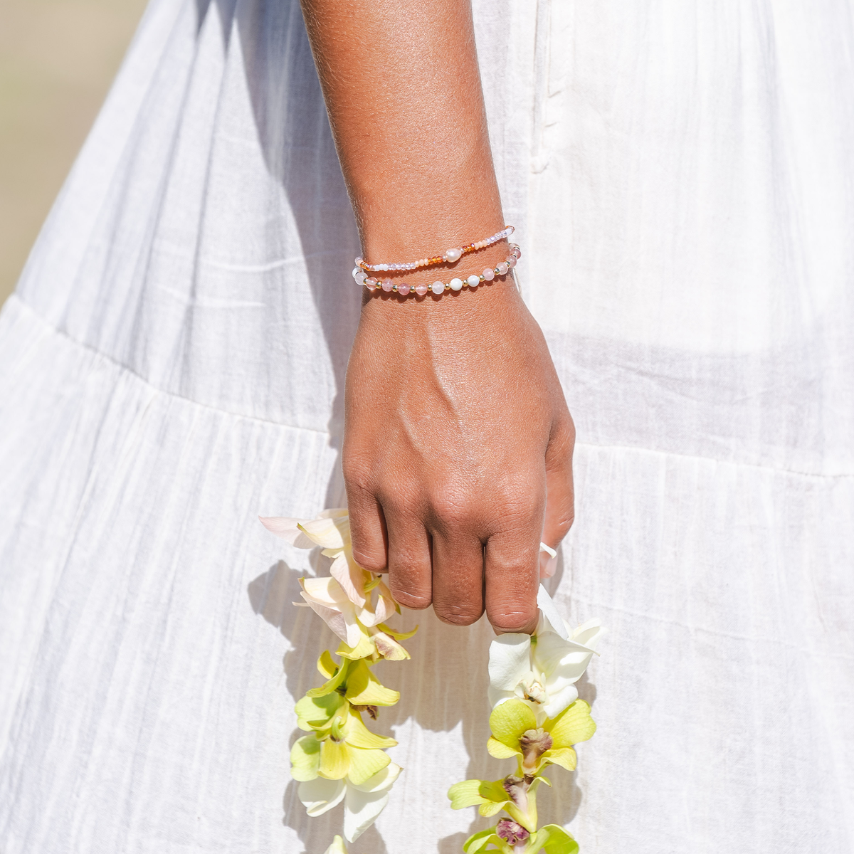 Aloha 4mm Beaded Healing Bracelet