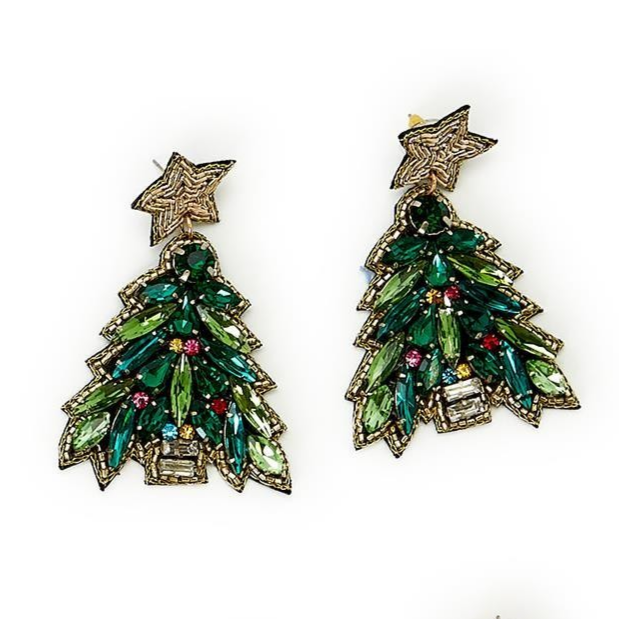 Holiday Crystal Earrings