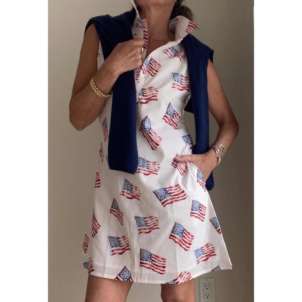 Sconset Sleeveless Flag Dress