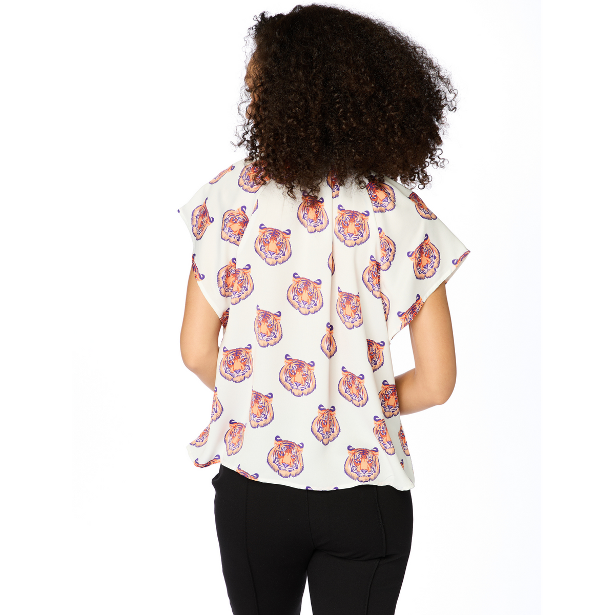 Clemson Tigers Poly Blouse