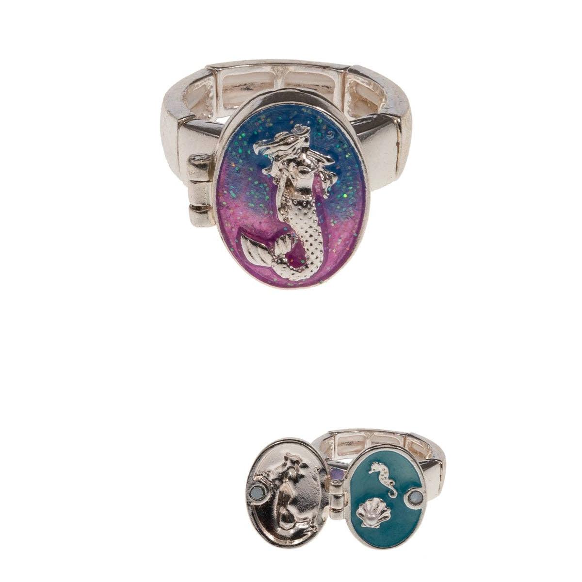 Mermaid Locket Stretch Ring