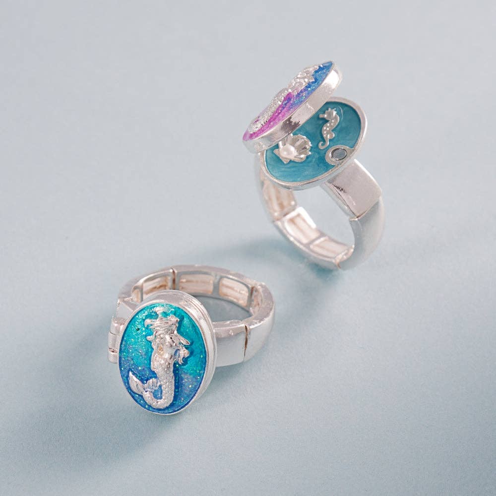 Mermaid Locket Stretch Ring