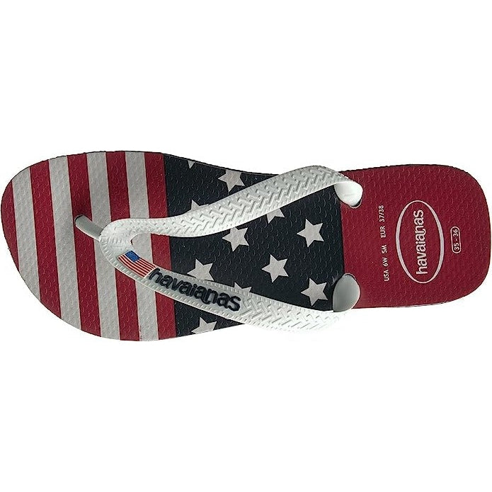 Unisex Top USA Stars and Stripes Flip Flop Sandal