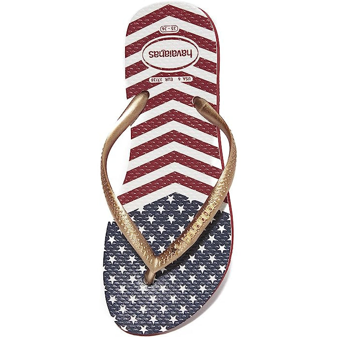 Slim USA Logo Flip Flop Sandal