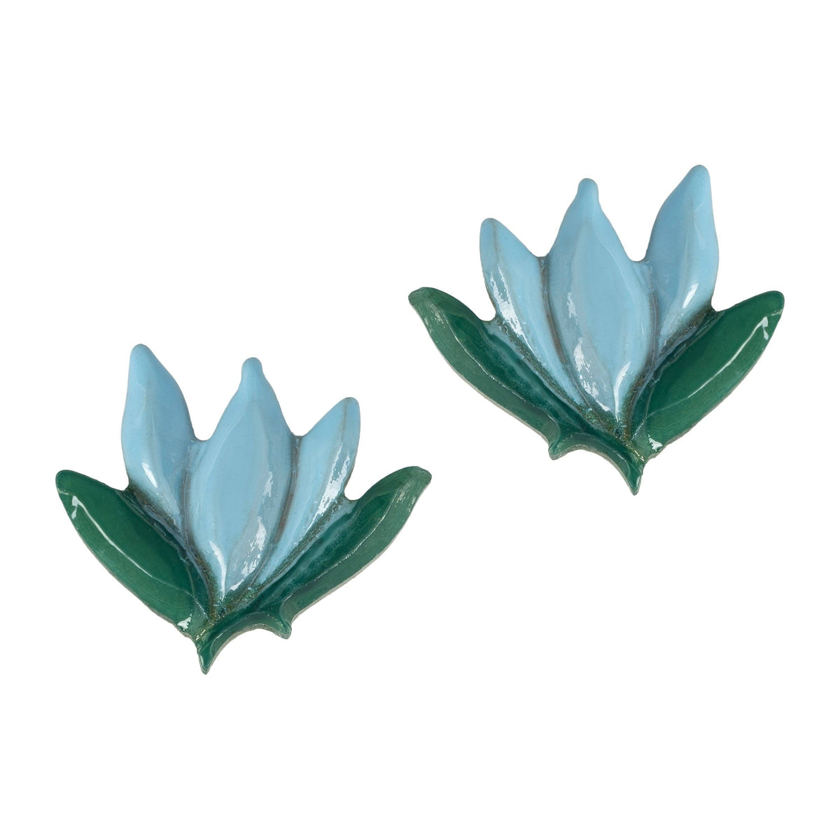 Sky Blue Blossom Studs