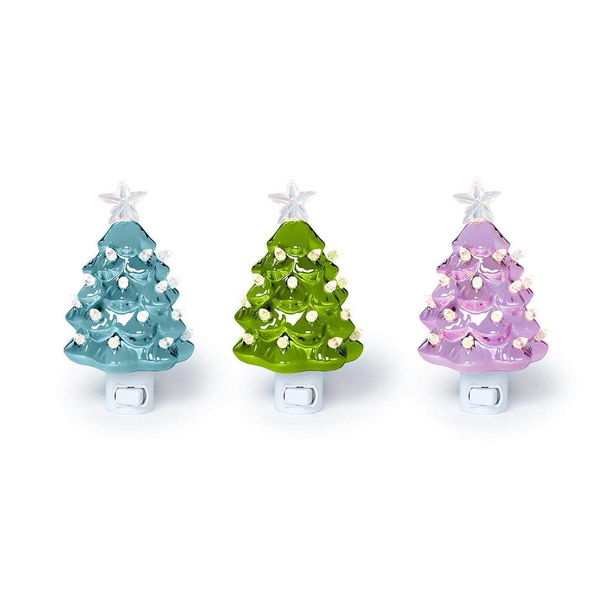 Metallic Christmas Tree Nightlight