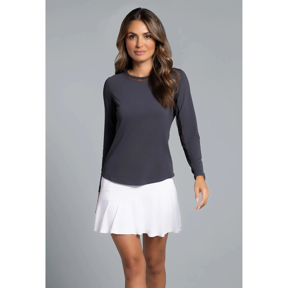 Solid Long Sleeve Crew