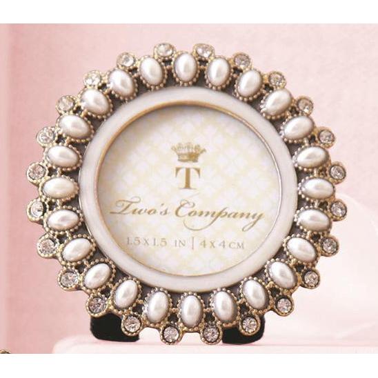 Precious Pearls Jeweled Mini Photo Frame