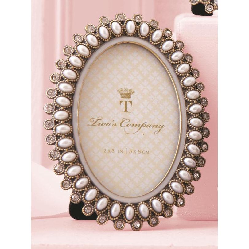 Precious Pearls Jeweled Mini Photo Frame