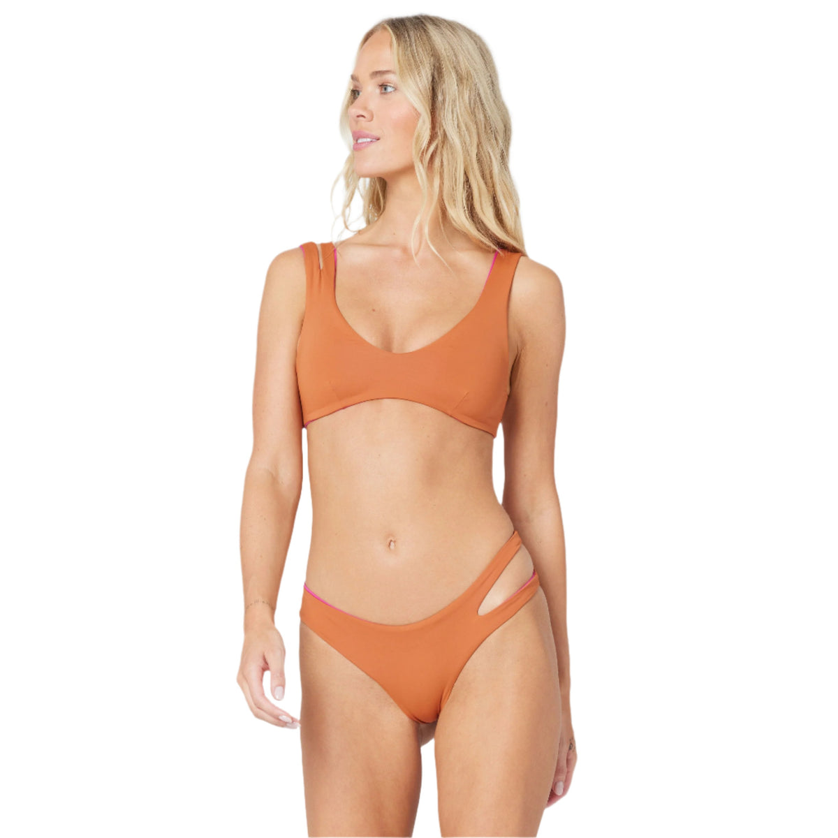 Solid Reversible Breakers Bikini Bottom