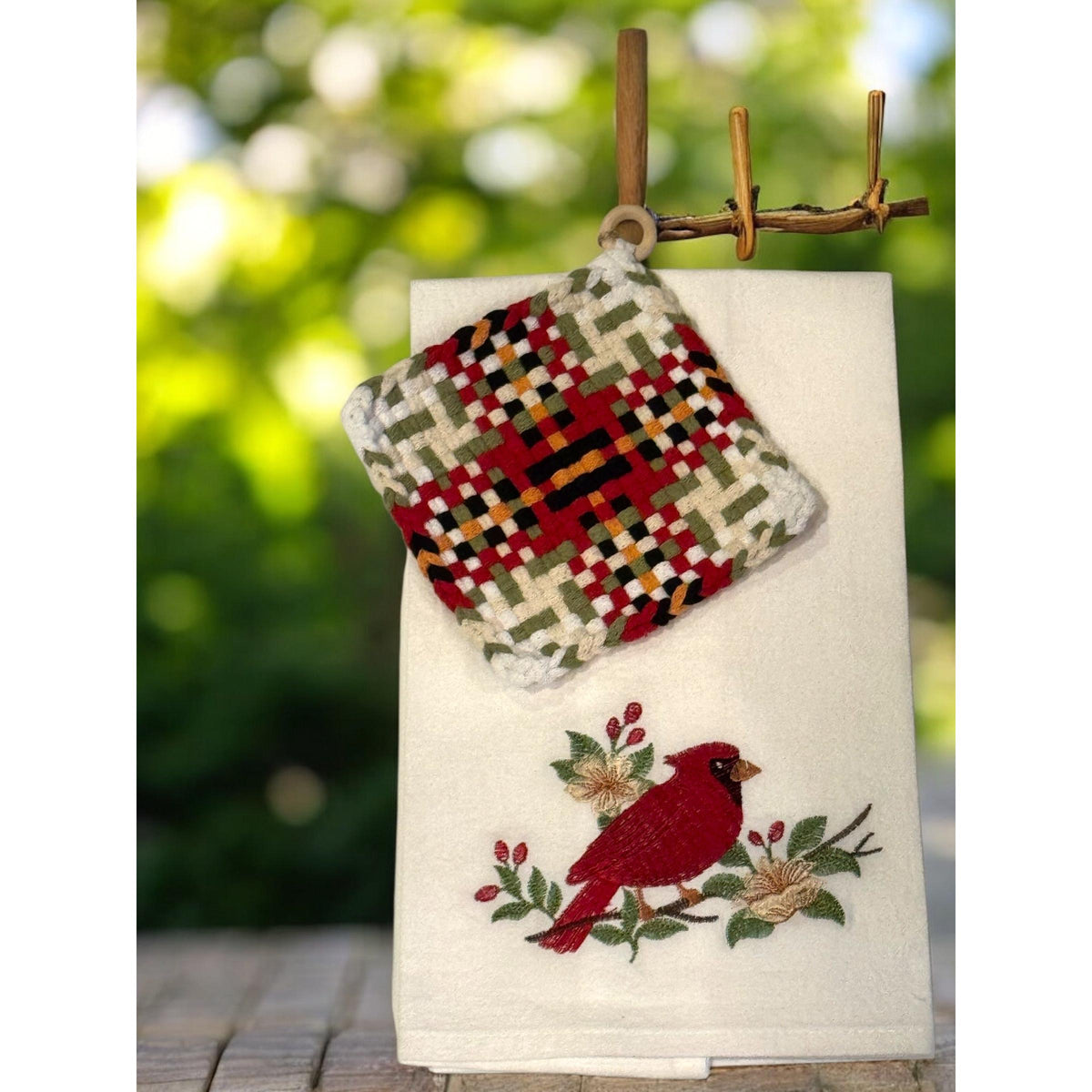 Loopty Loops Tea Towel/Potholder Set