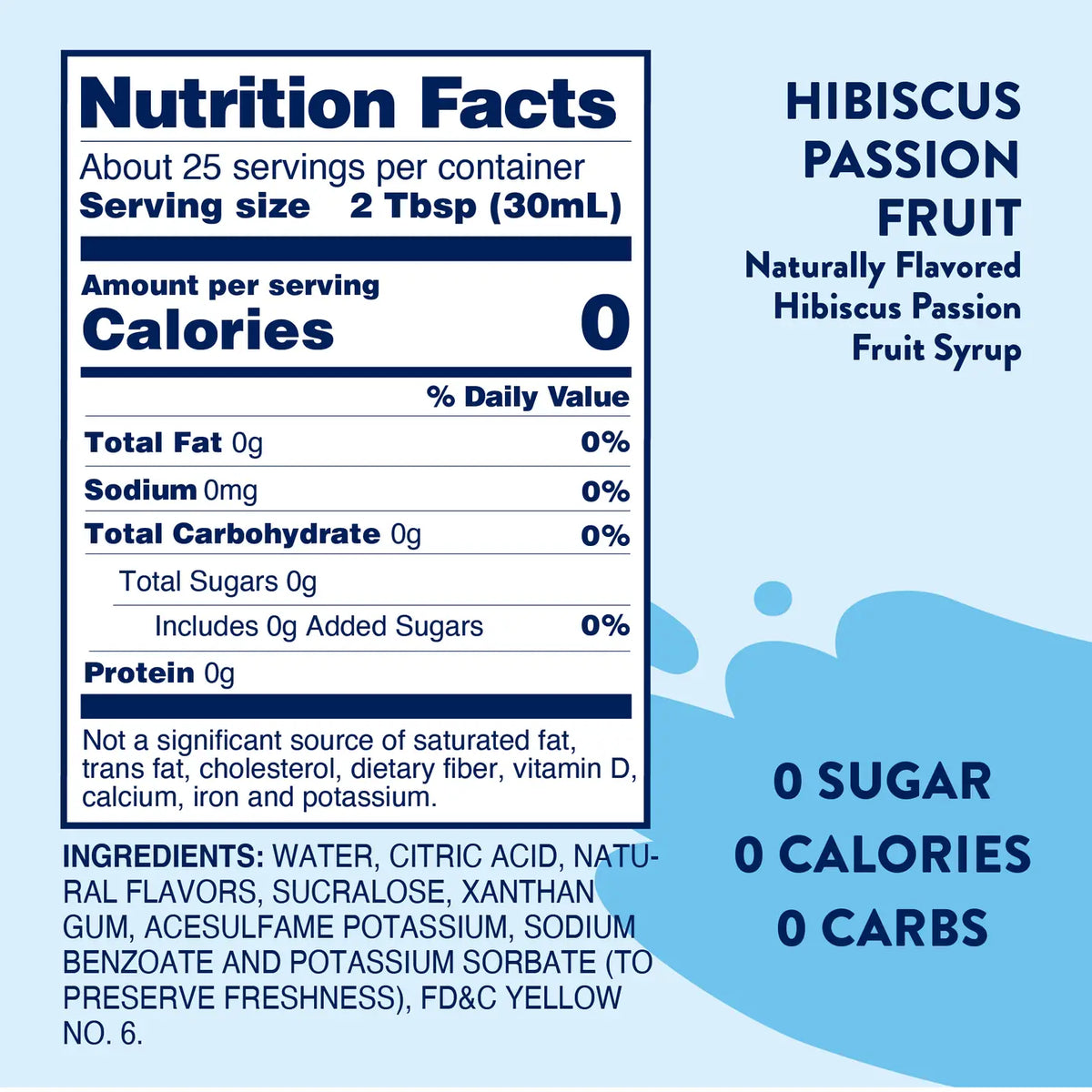 Sugar Free Hibiscus Passion Fruit - Mixer