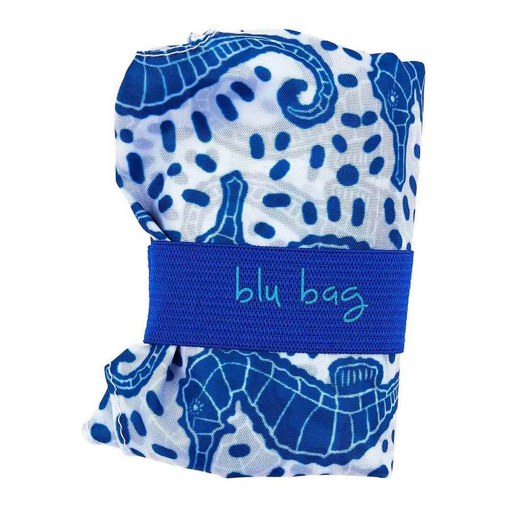 Seahorses blu Bag Reusable Shopper Tote