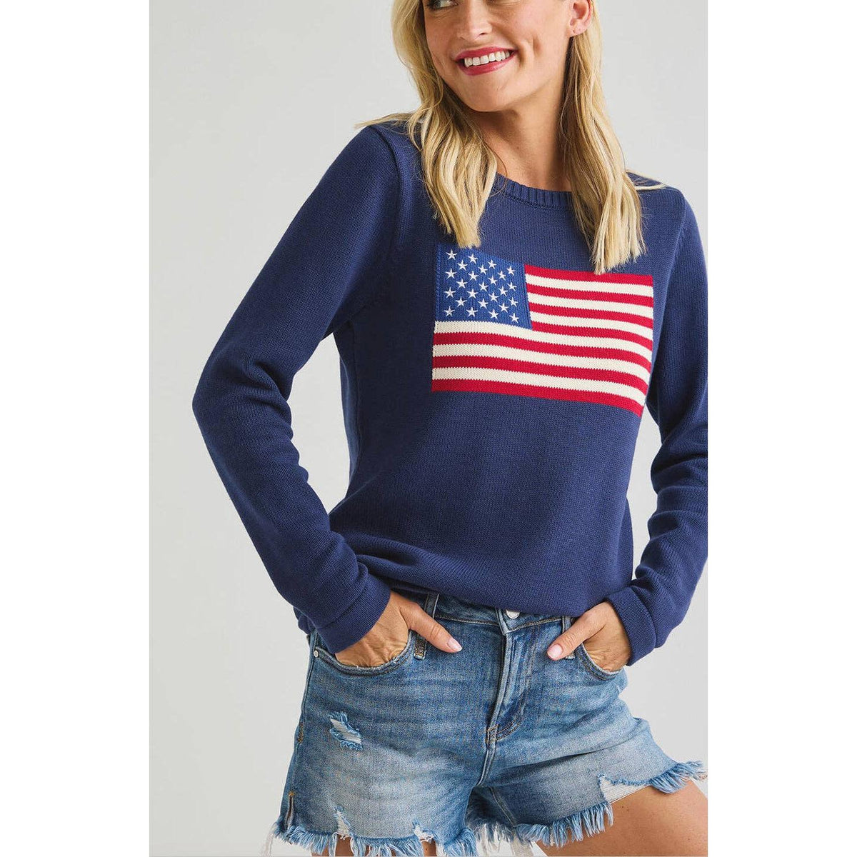 Navy Ralph Flag Sweater