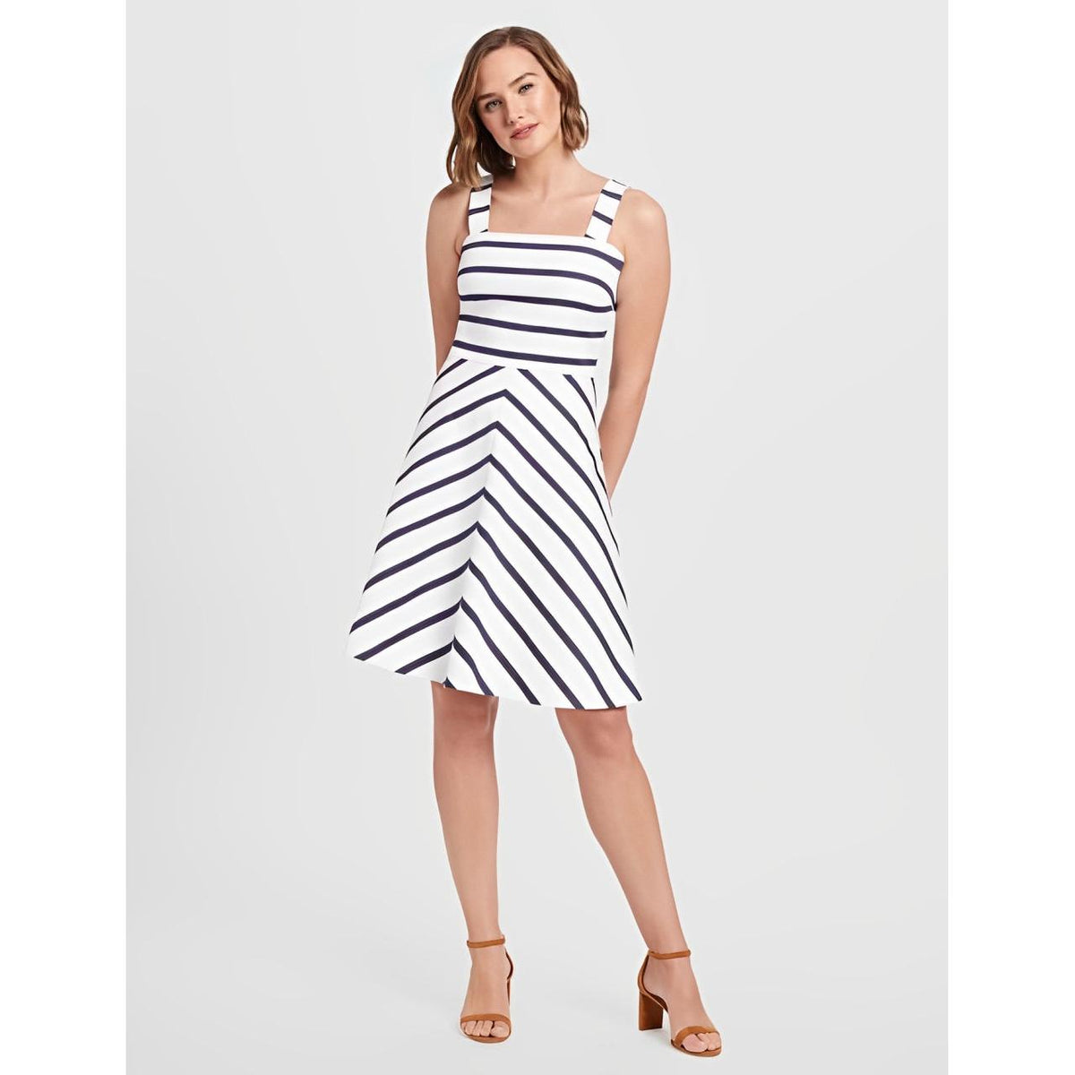 Stripe A-Line Dress