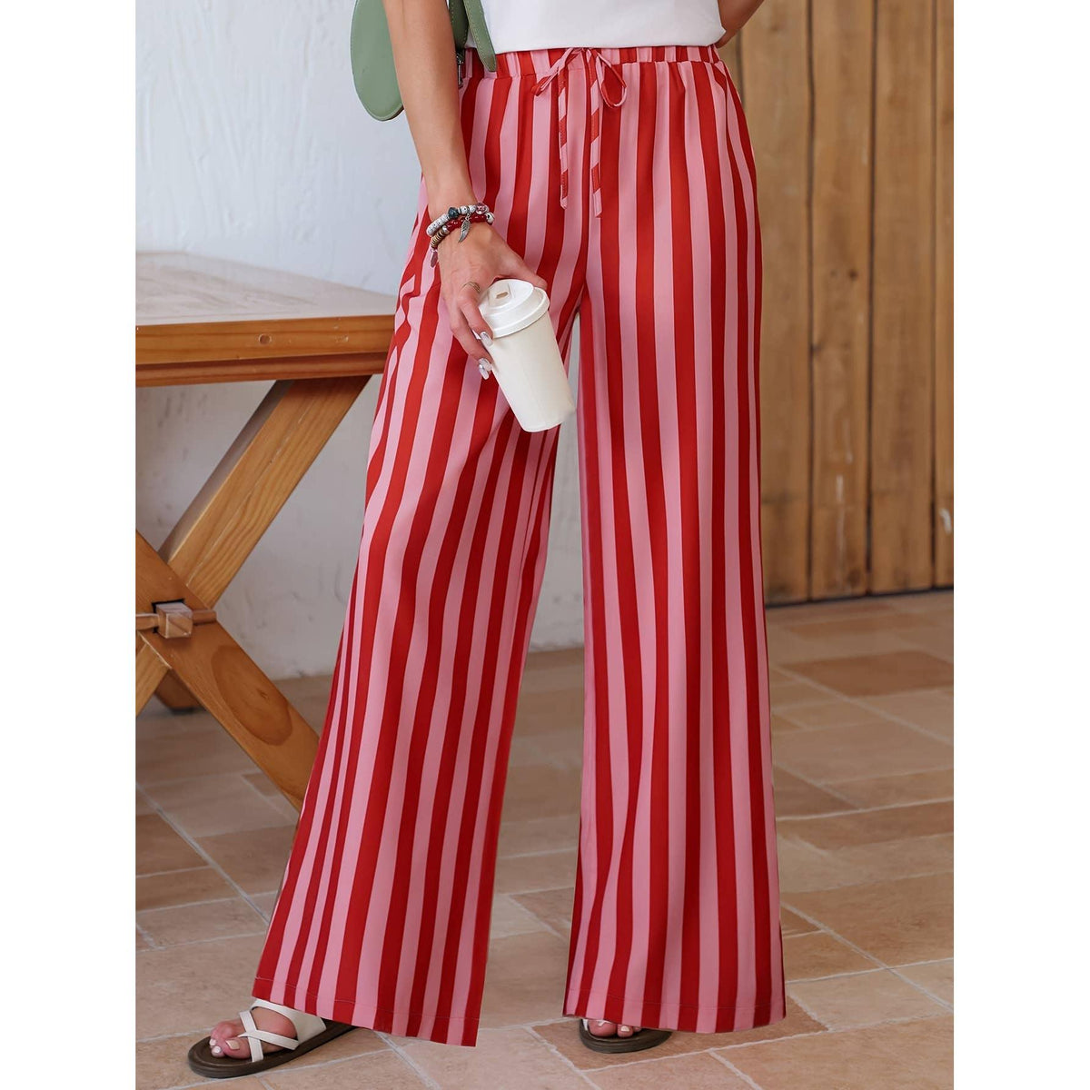 Boho Beach Striped Pants