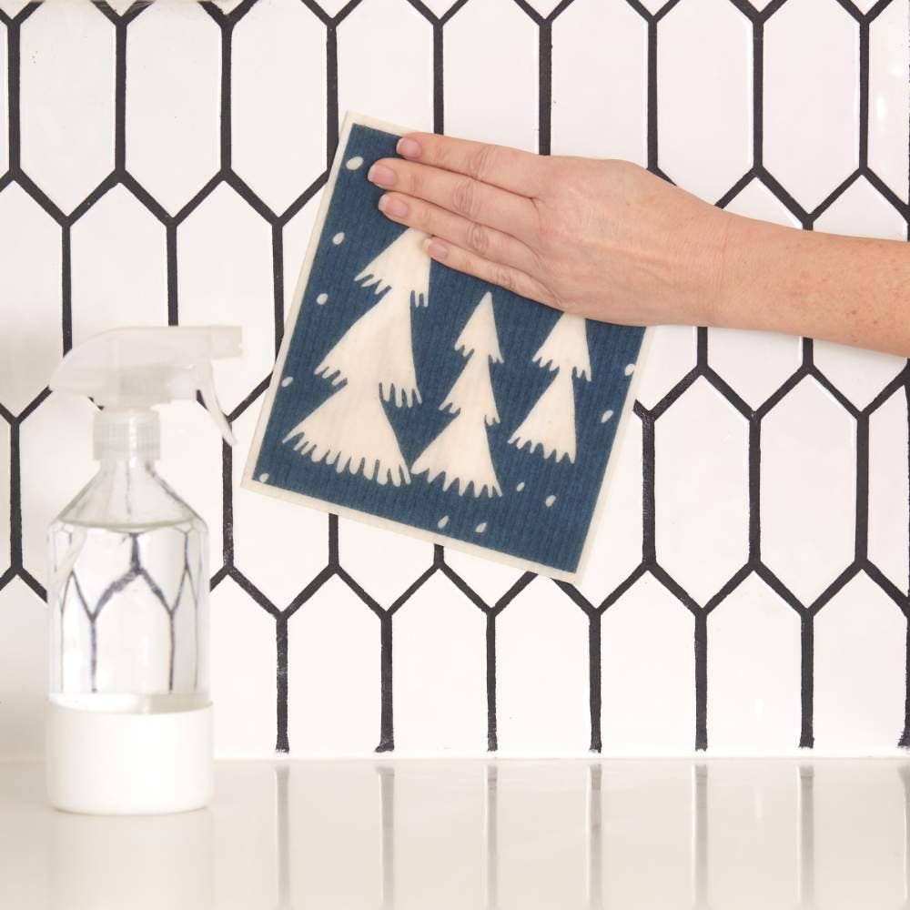 Nordic Tree blu Cloths Reusable Sponge-Cloth, Set of 2