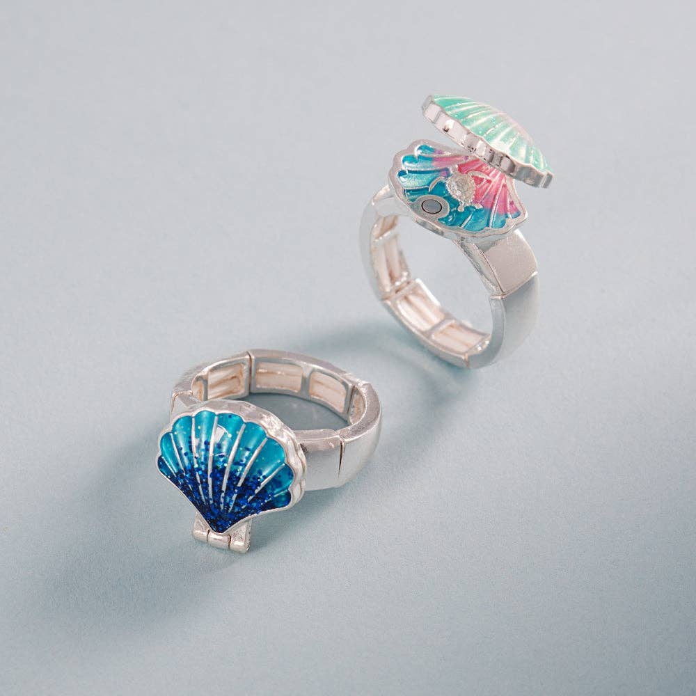 Shell Locket Stretch Ring