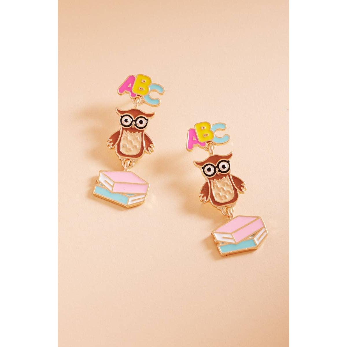 Teachers Enamel Post Earrings