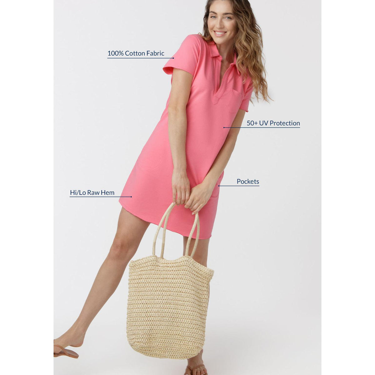 Short Sleeve Collar Dress