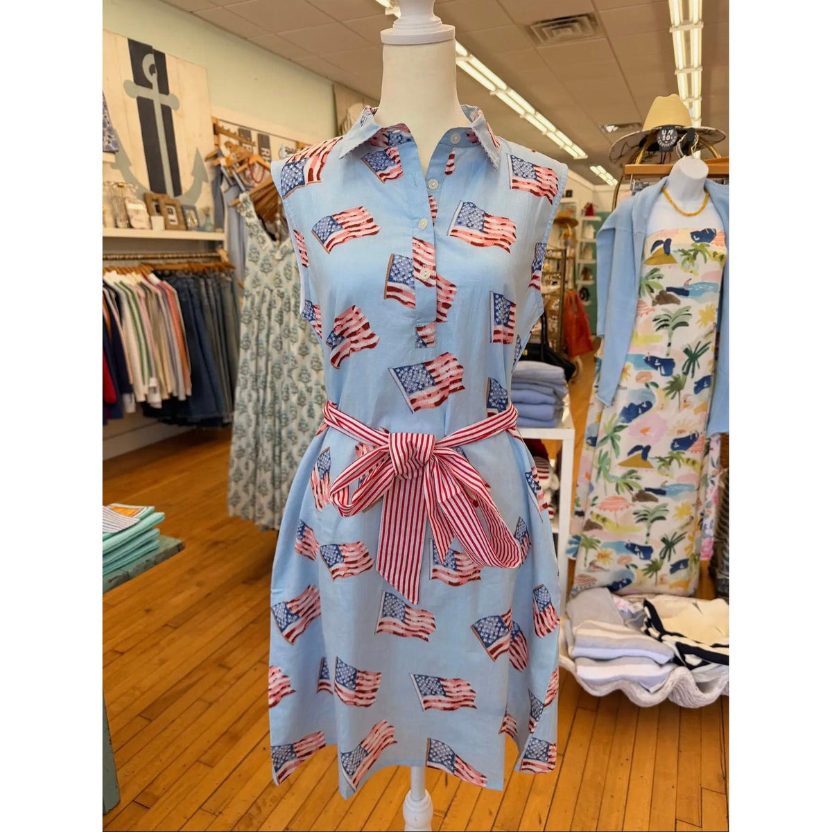 Sconset Sleeveless Flag Dress