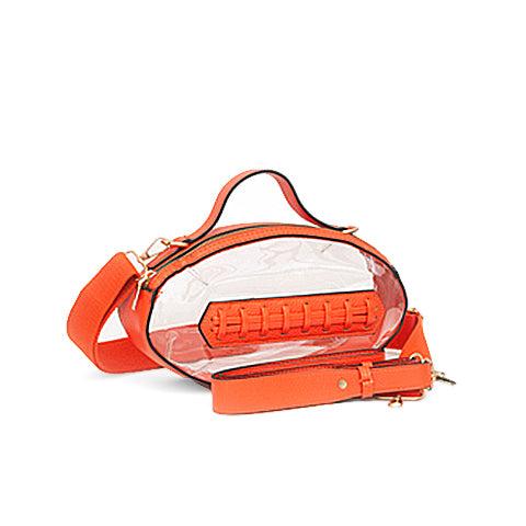 Football Shape Clear Crossbody
