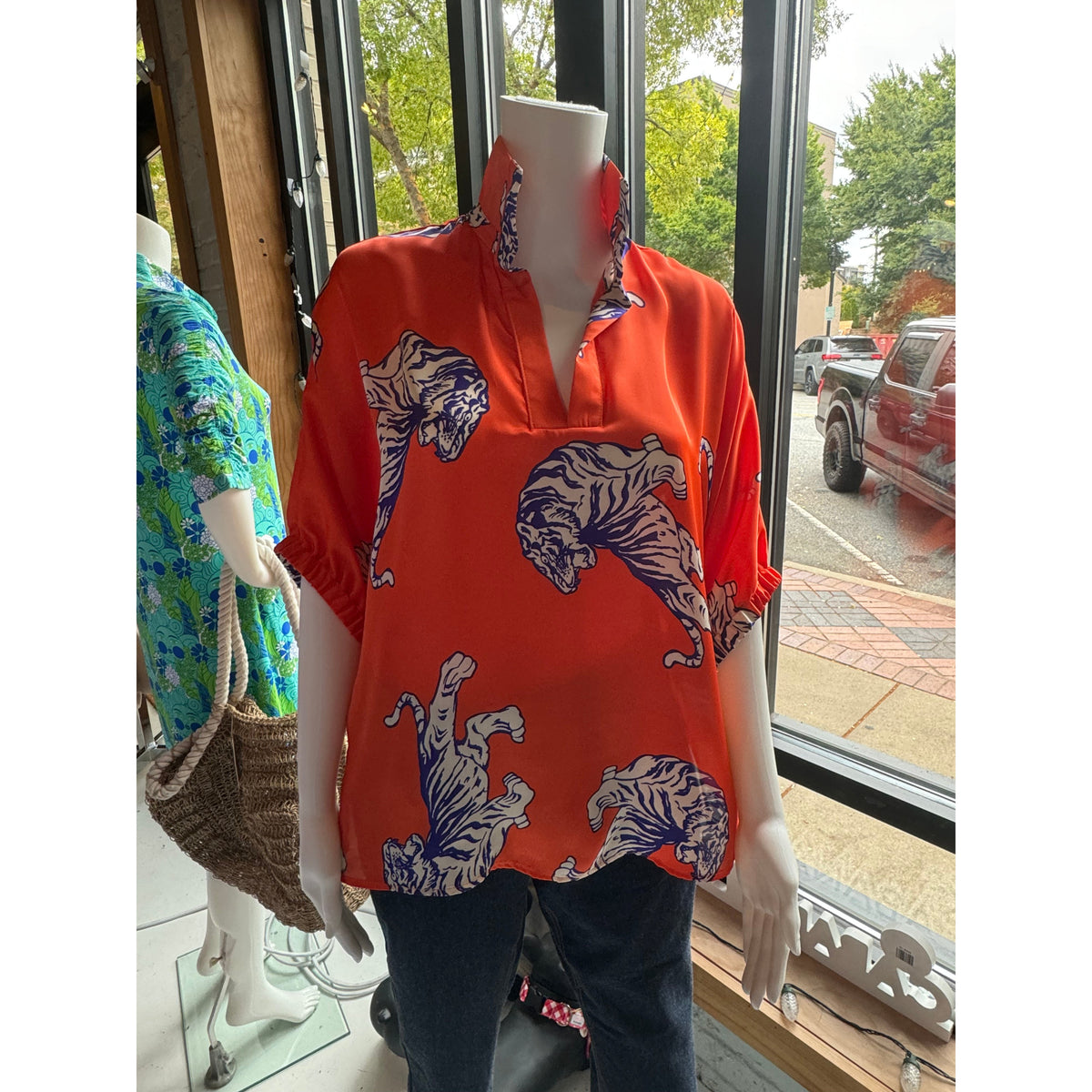 Clemson Sloan Stand Collar Top