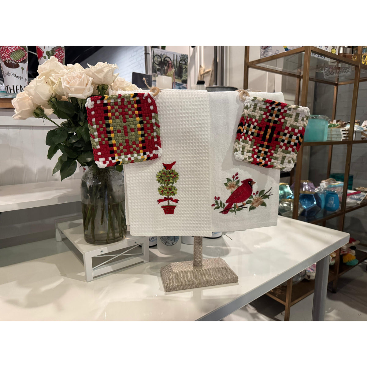 Loopty Loops Tea Towel/Potholder Set