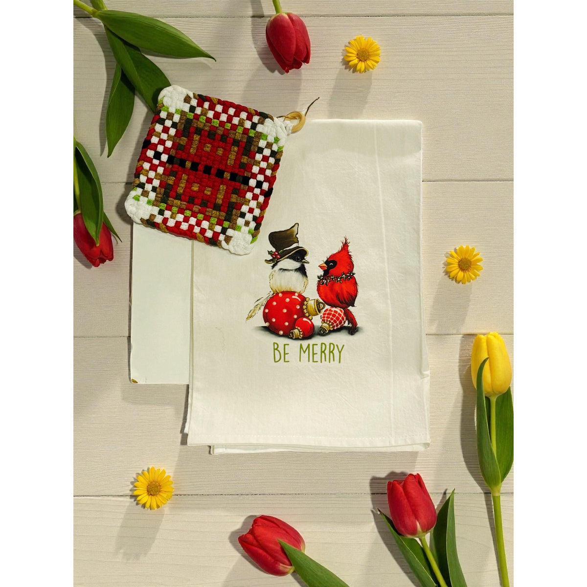 Loopty Loops Tea Towel/Potholder Set