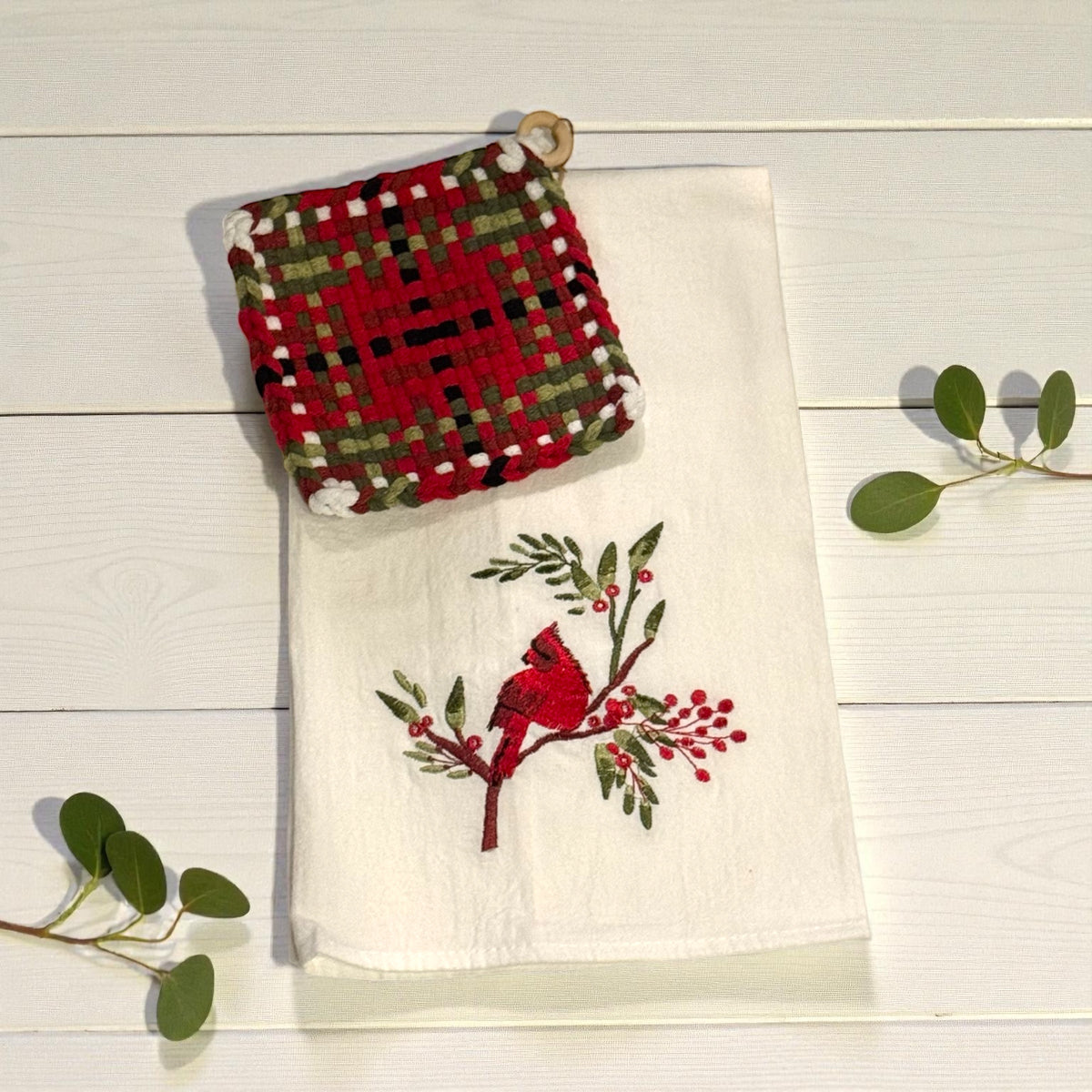 Loopty Loops Tea Towel/Potholder Set