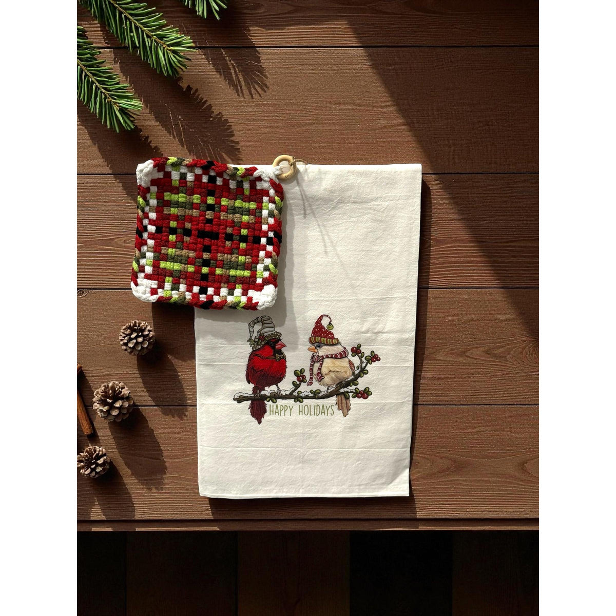 Loopty Loops Tea Towel/Potholder Set