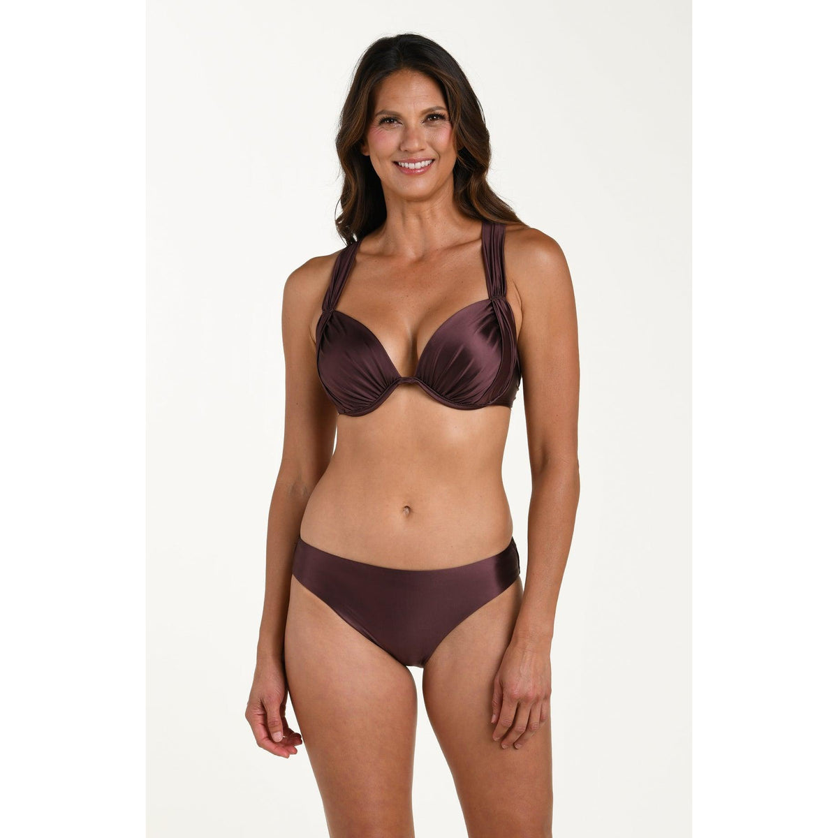 Earth Goddess Draped Underwire Bikini Top