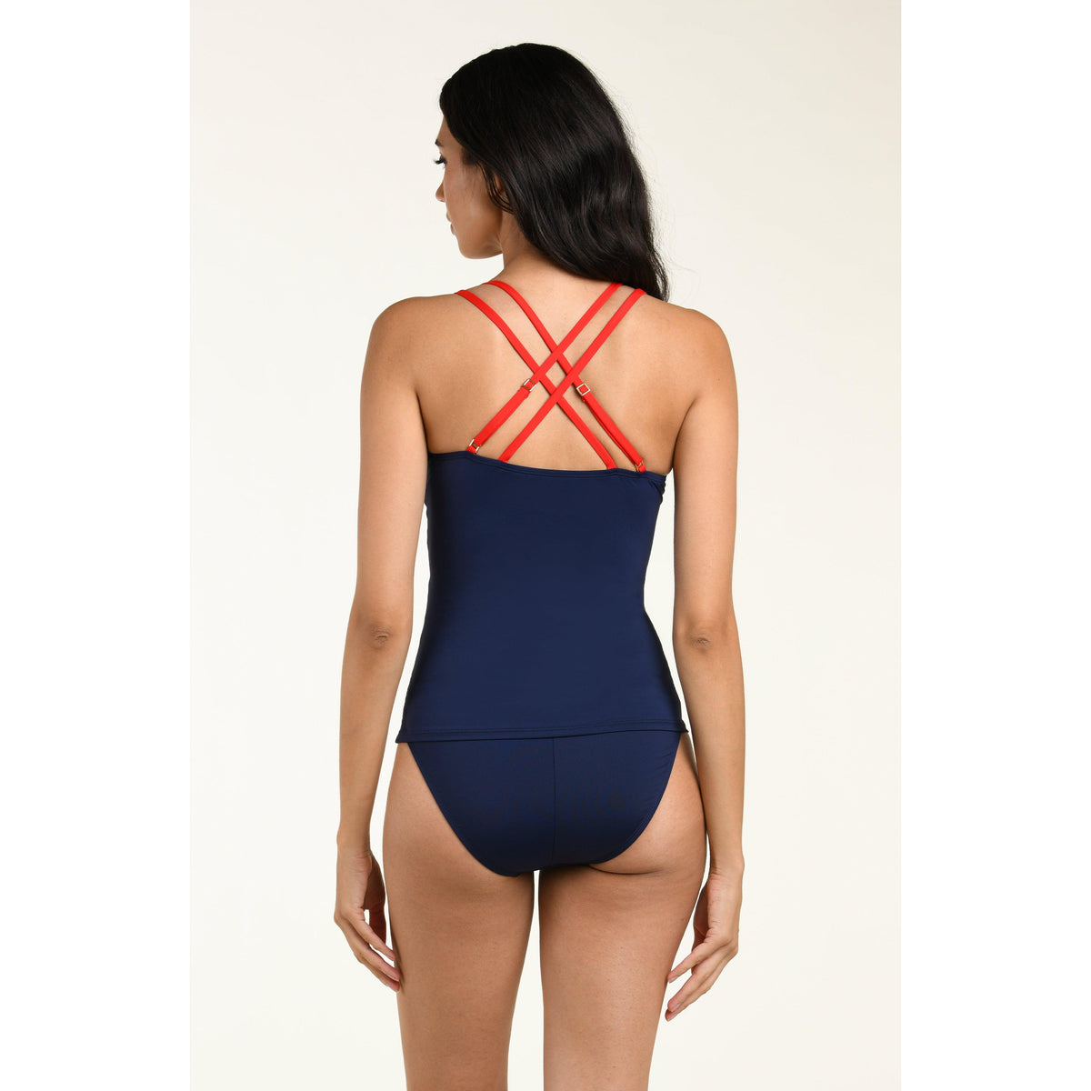 Miss Americana Underwire Lace Up Tankini