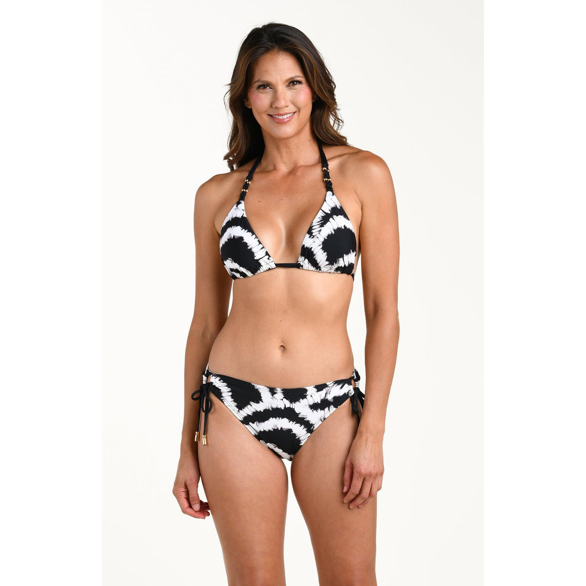 Woven Shadows Halter Triangle Top