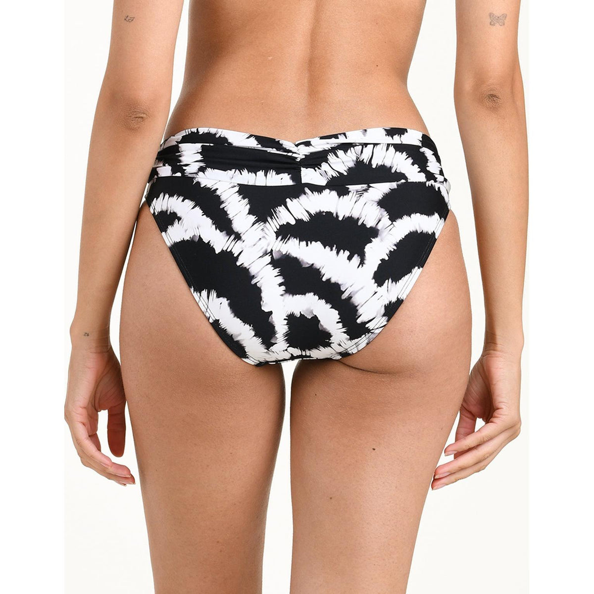 Woven Shadows Ruched Band Hipster Bottom