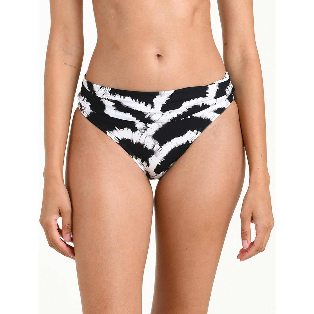 Woven Shadows Ruched Band Hipster Bottom